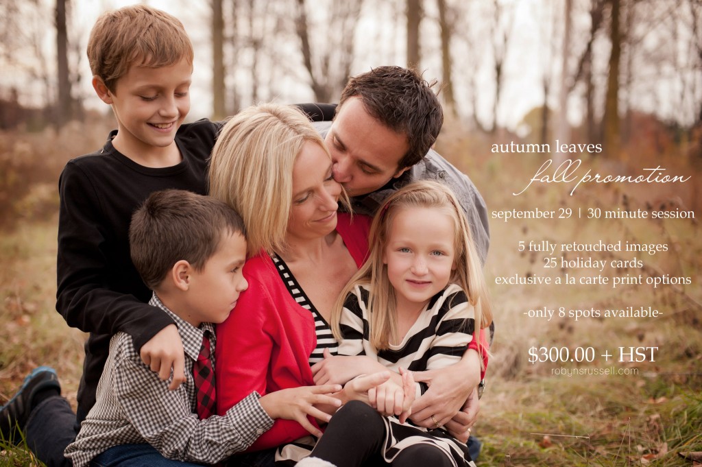 Burlington Family Photographer Fall Promo